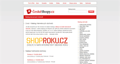 Desktop Screenshot of ceskeshopy.cz