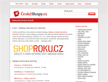 Tablet Screenshot of ceskeshopy.cz